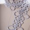 1 Yard 3.25 Inch Noreis Silver Venice Lace Circle Trim Floral